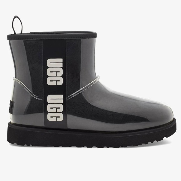 NWOT UGG Classic Clear Mini, Black, size 5 - Picture 1 of 12